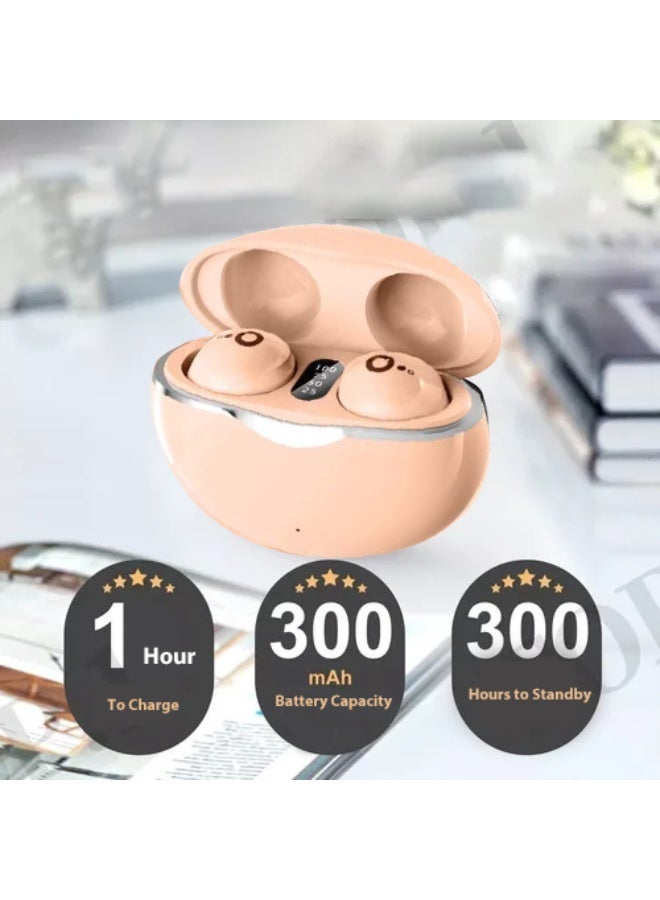 سماعات أذن لون البشرة غير المرئية للنوم – سماعات بلوتوث 5.3 صغيرة، عازلة للضوضاء، تصميم مخصص للنوم على الجانب – مثالية للأذان الصغيرة، الجيم، المكتب والسفر - Image 3